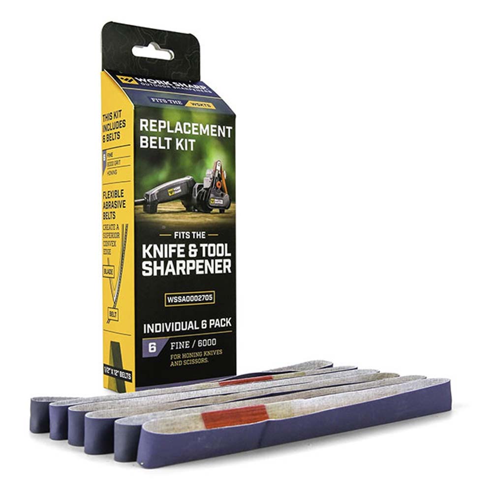 Belt Pack 6 Piece Silicon Carbide 6000 Grit Grey to Suit WSKTS